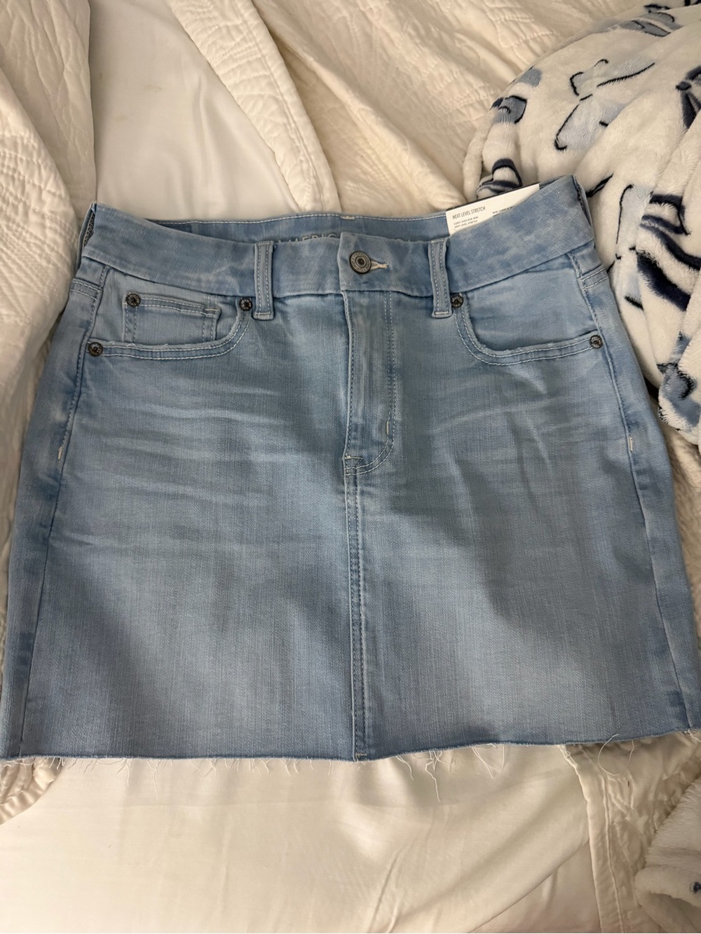 American Eagle Outfitters Light Blue Denim Mini Skirt